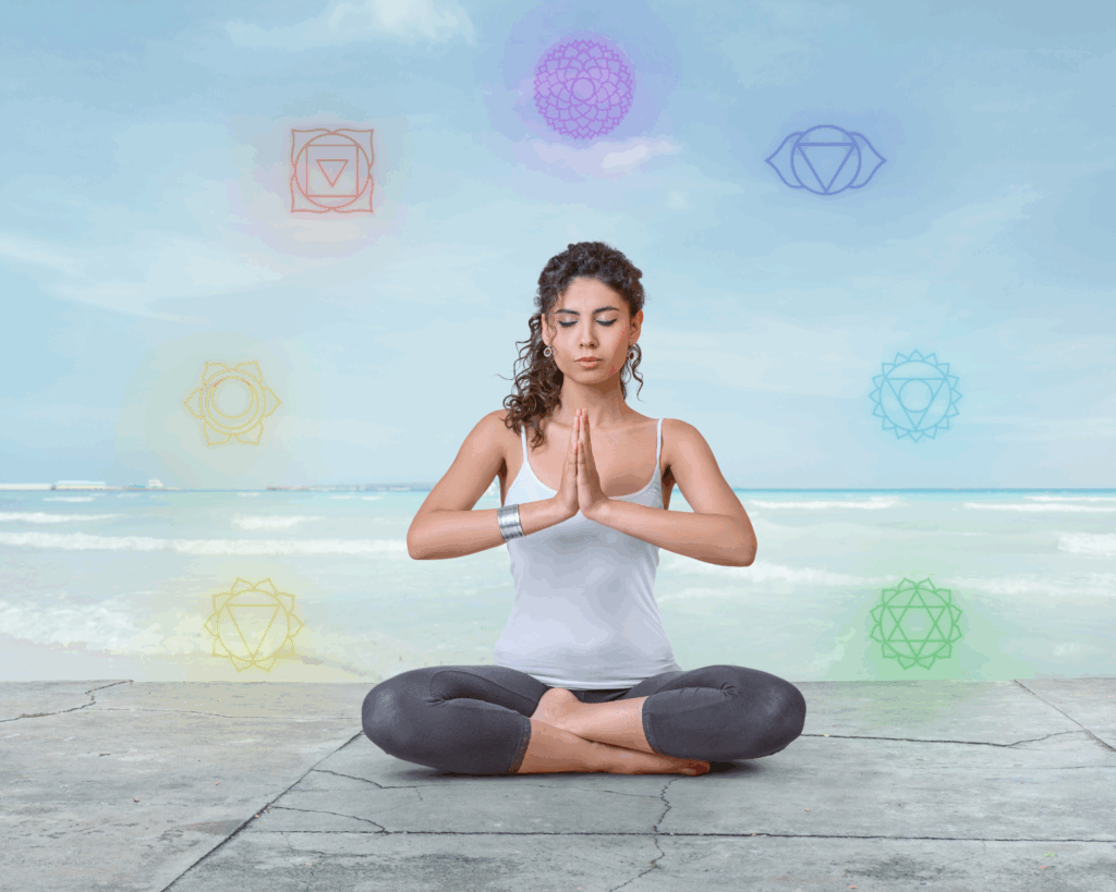 Chakras femme méditation