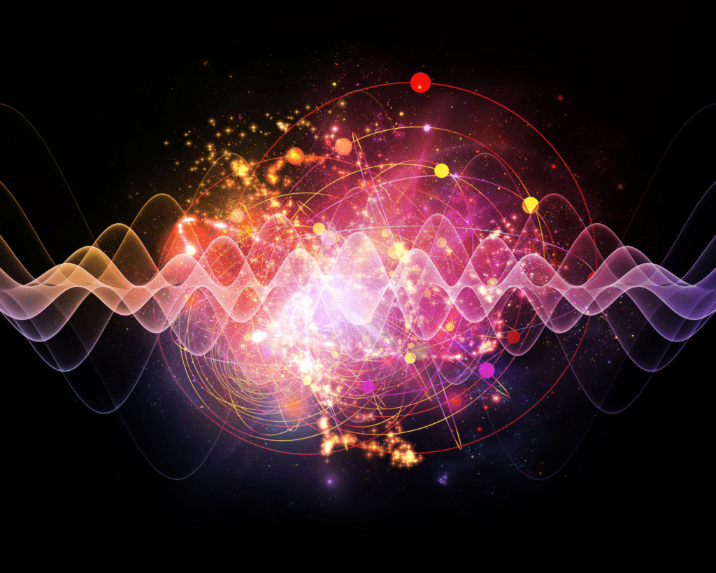 Onde d’énergie illustrant la transmutation des énergies en ThetaHealing